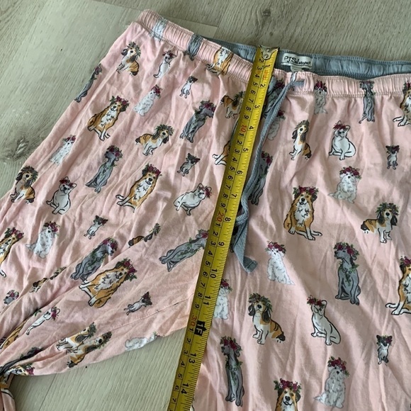 P.J. Salvage pajama pants dogs lovers print size‎ large pink gray comfy soft - Picture 5 of 9